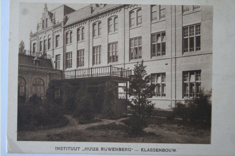 Historische foto van het landgoed rond kasteel De Ruwenberg.